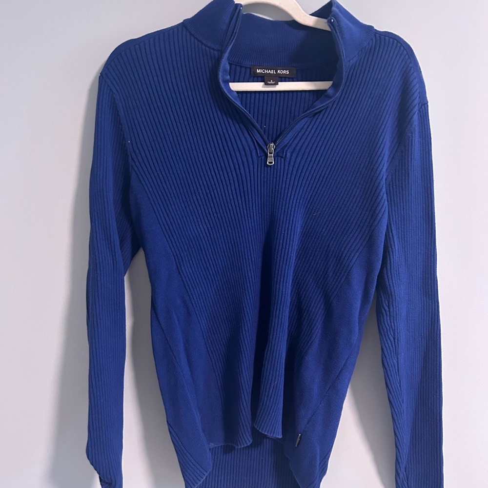 Michael Kors Women's Royal Blue Turtleneck Sweater